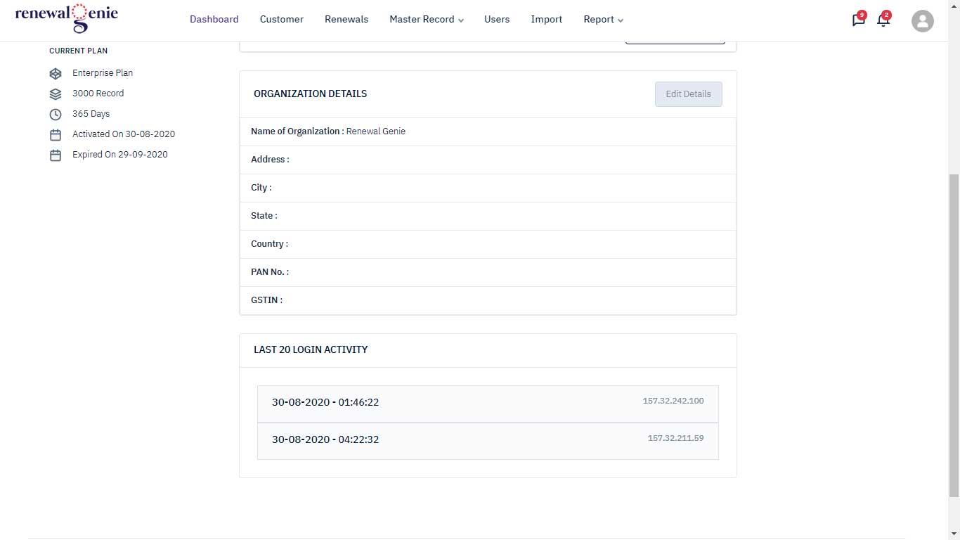 Organization Detail
